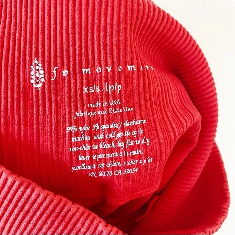 FRER PEOPLE Good Karma Red Leggings In Red XS/S NEW